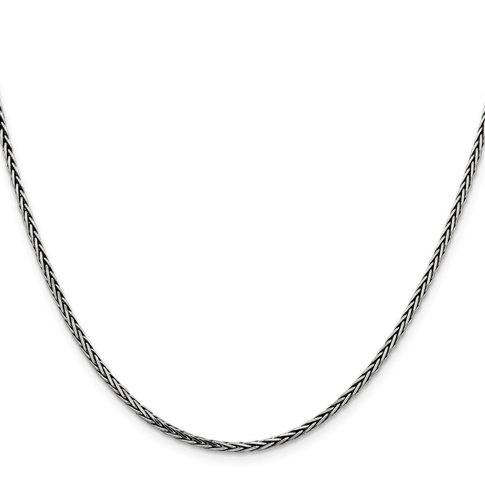 Buy Stylish Antiqued Sterling Silver 2.2mm Solid Square Spiga Chain