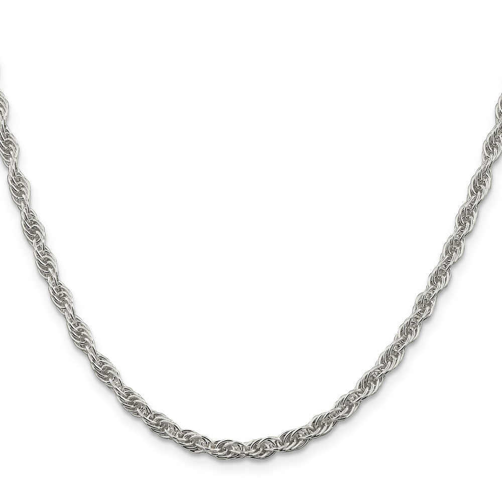High-Quality 3.8mm Sterling Silver Rope Chain - Stylish & Affordable Option!