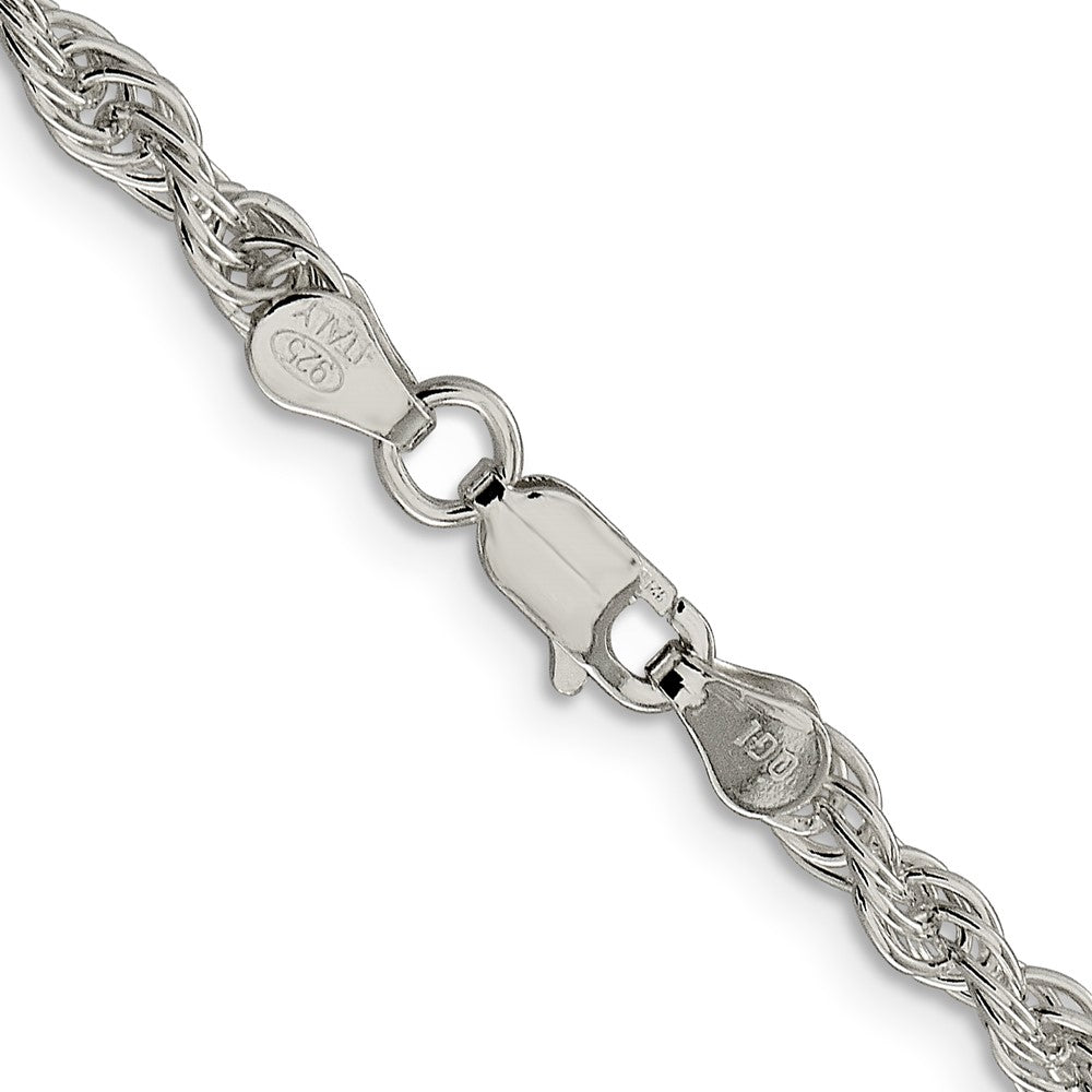 High-Quality 3.8mm Sterling Silver Rope Chain - Stylish & Affordable Option!