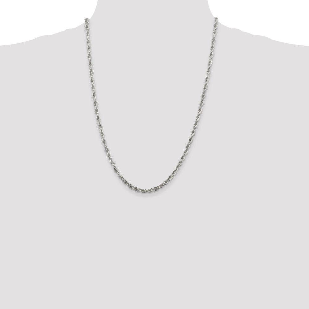High-Quality 3.8mm Sterling Silver Rope Chain - Affordable Luxury Jewelry