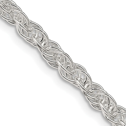 High-Quality 3.8mm Sterling Silver Rope Chain - Stylish & Affordable Option!
