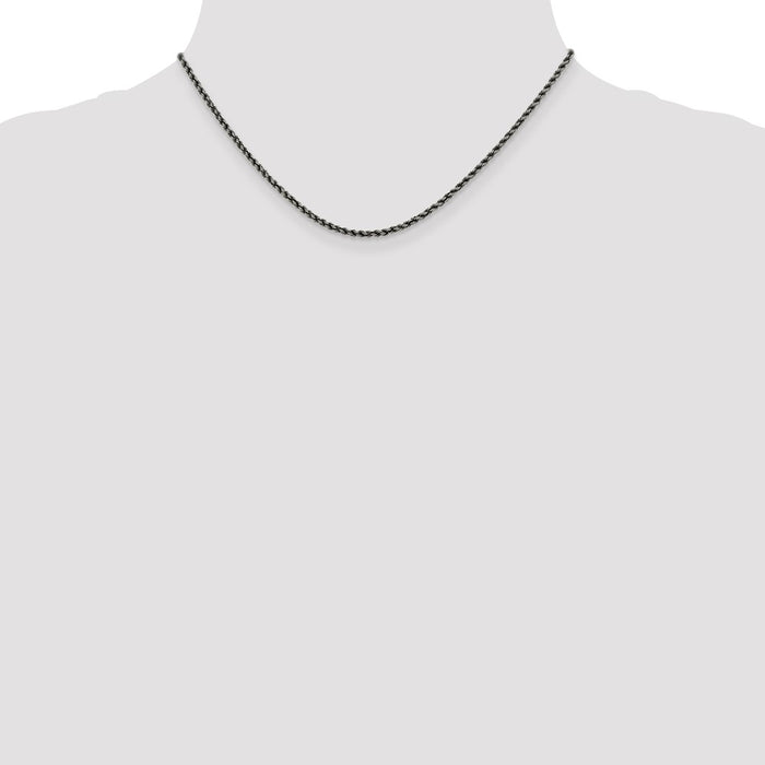 High-Quality 2.3mm Sterling Silver Rope Chain - Stylish & Affordable Option-4