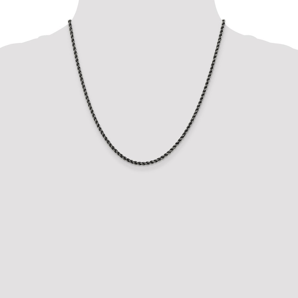 High-Quality 2.9mm Sterling Silver Rope Chain - Stylish & Affordable Design