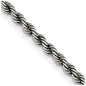 High-Quality 2.9mm Sterling Silver Rope Chain - Stylish & Affordable Design-2