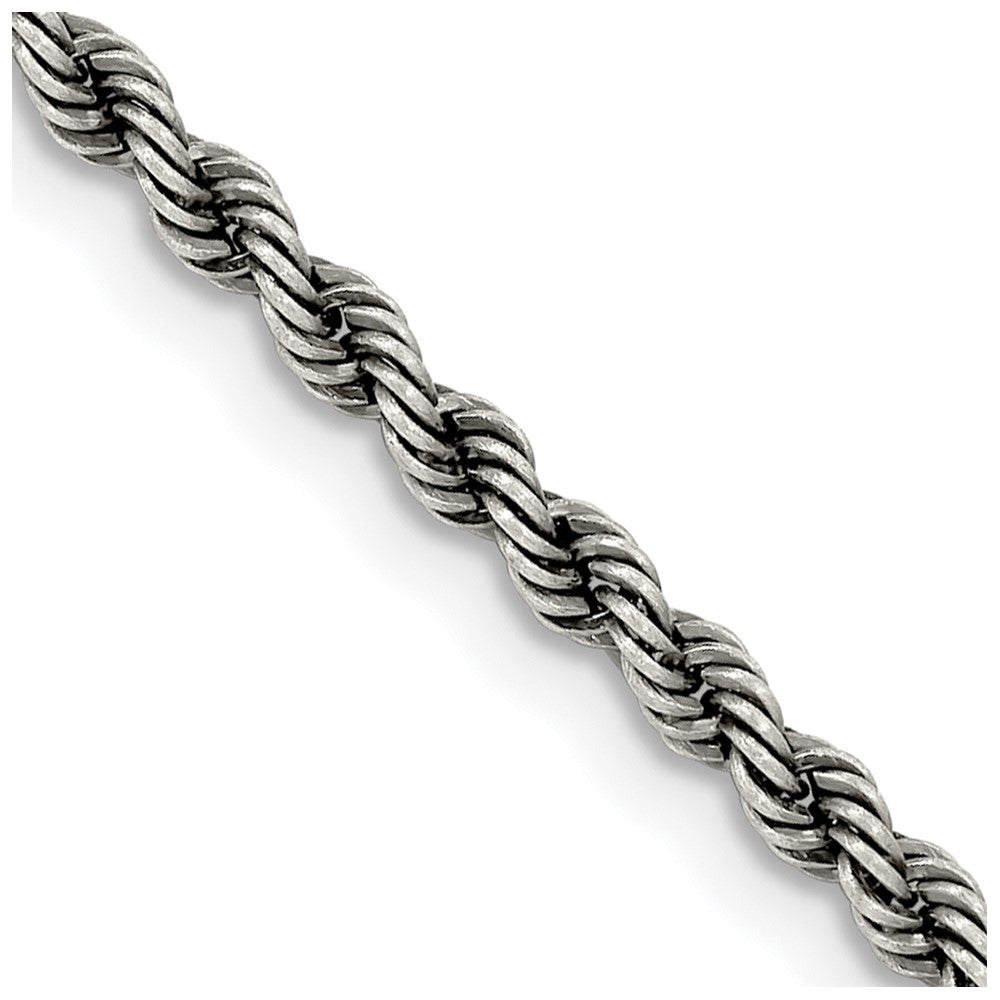 High-Quality 2.9mm Sterling Silver Rope Chain - Stylish & Affordable Design