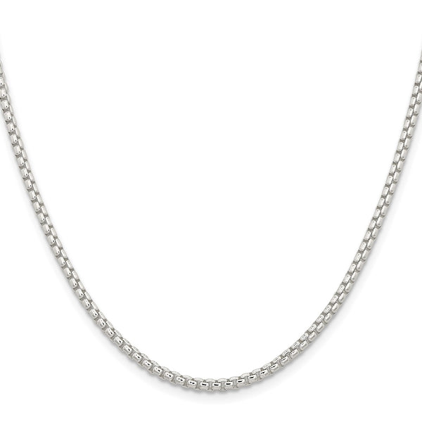 2.6mm Round Box Chain in Sterling Silver - Style GR1-1031252