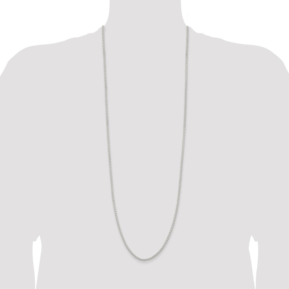 Buy 2.6mm Round Box Chain in Sterling Silver | Stylish & High-Quality Jewelry