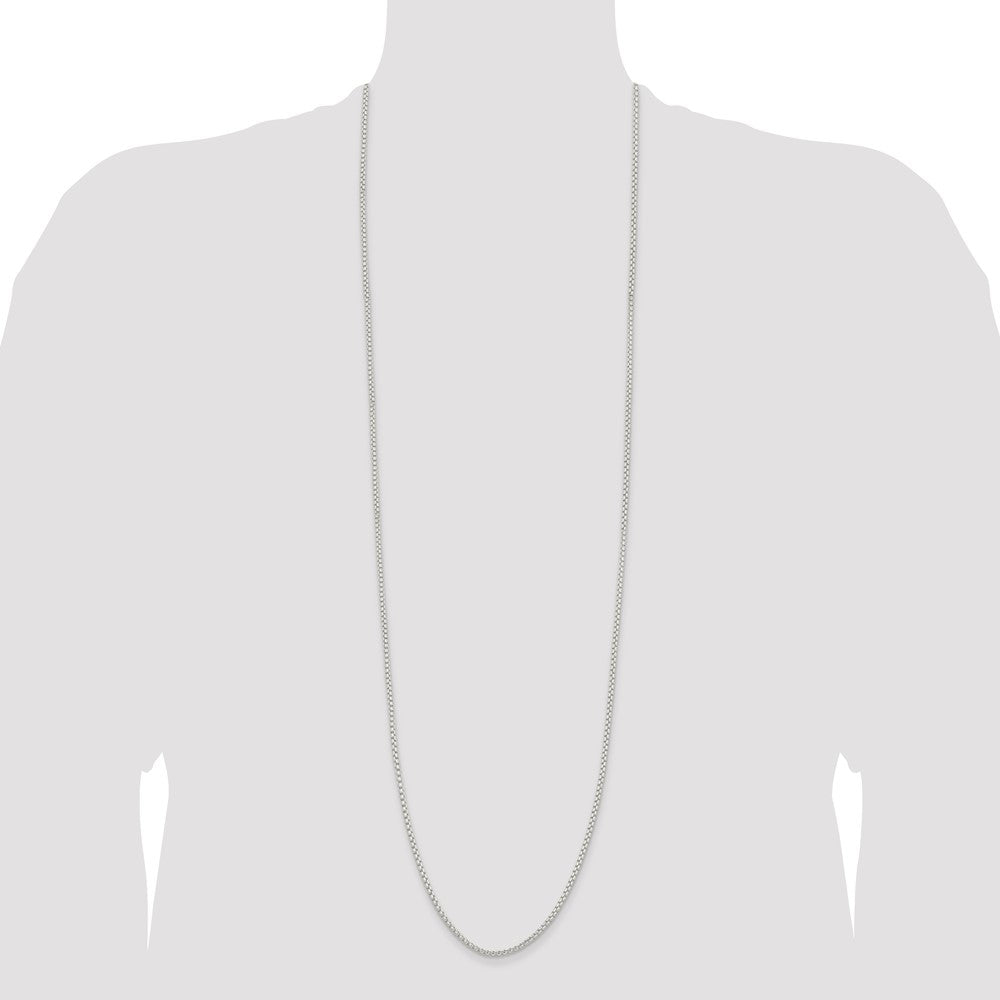 Buy Stylish 2.6mm Round Box Chain in Sterling Silver - Affordable Luxury