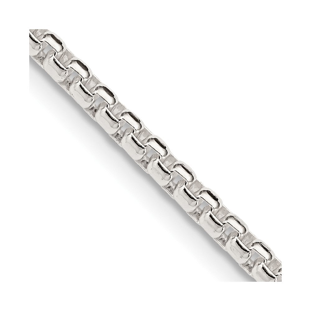 Buy Stylish 2.6mm Round Box Chain in Sterling Silver | Affordable Luxury