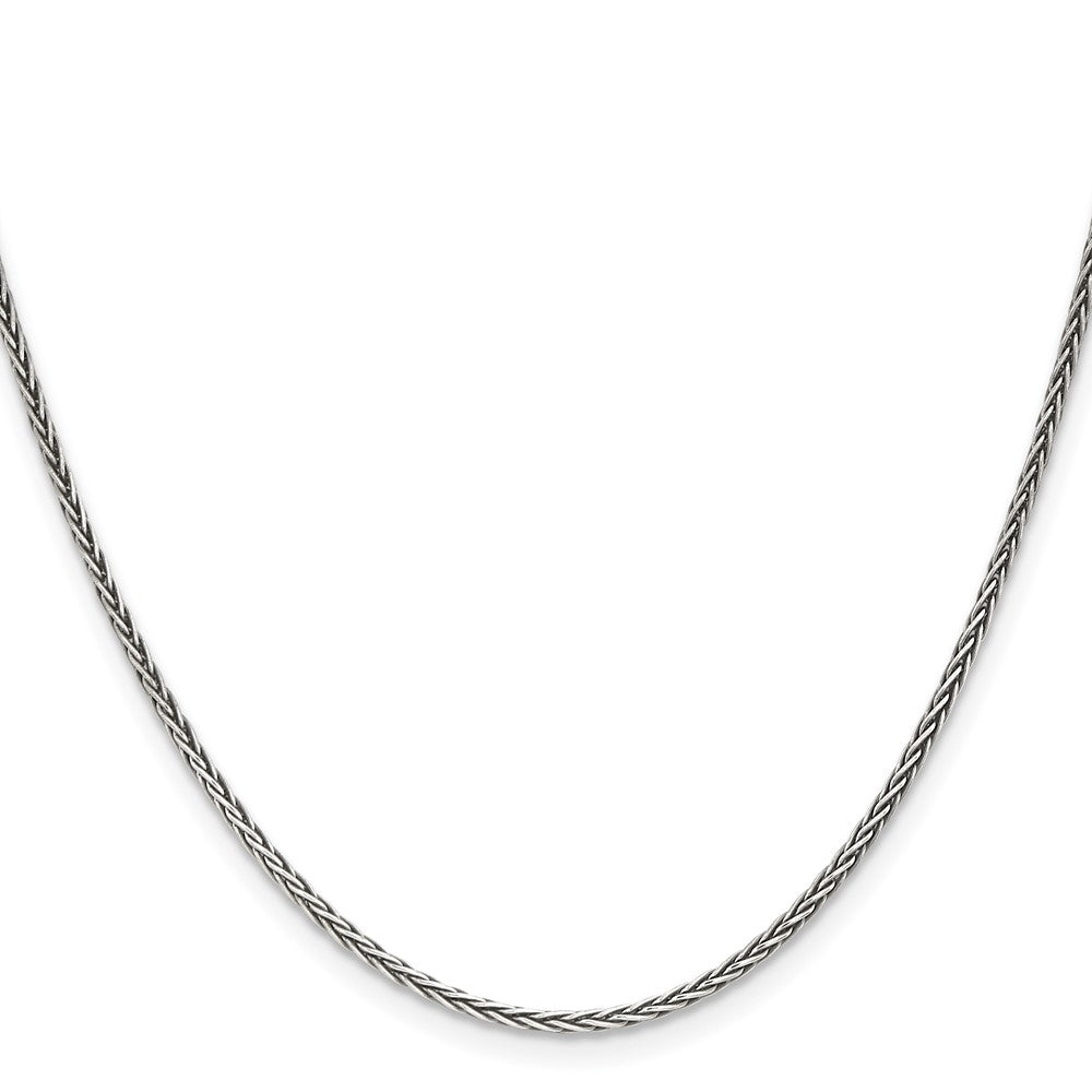 Buy High-Quality 1.6mm Solid Square Spiga Chain in Sterling Silver - Affordable Elegance