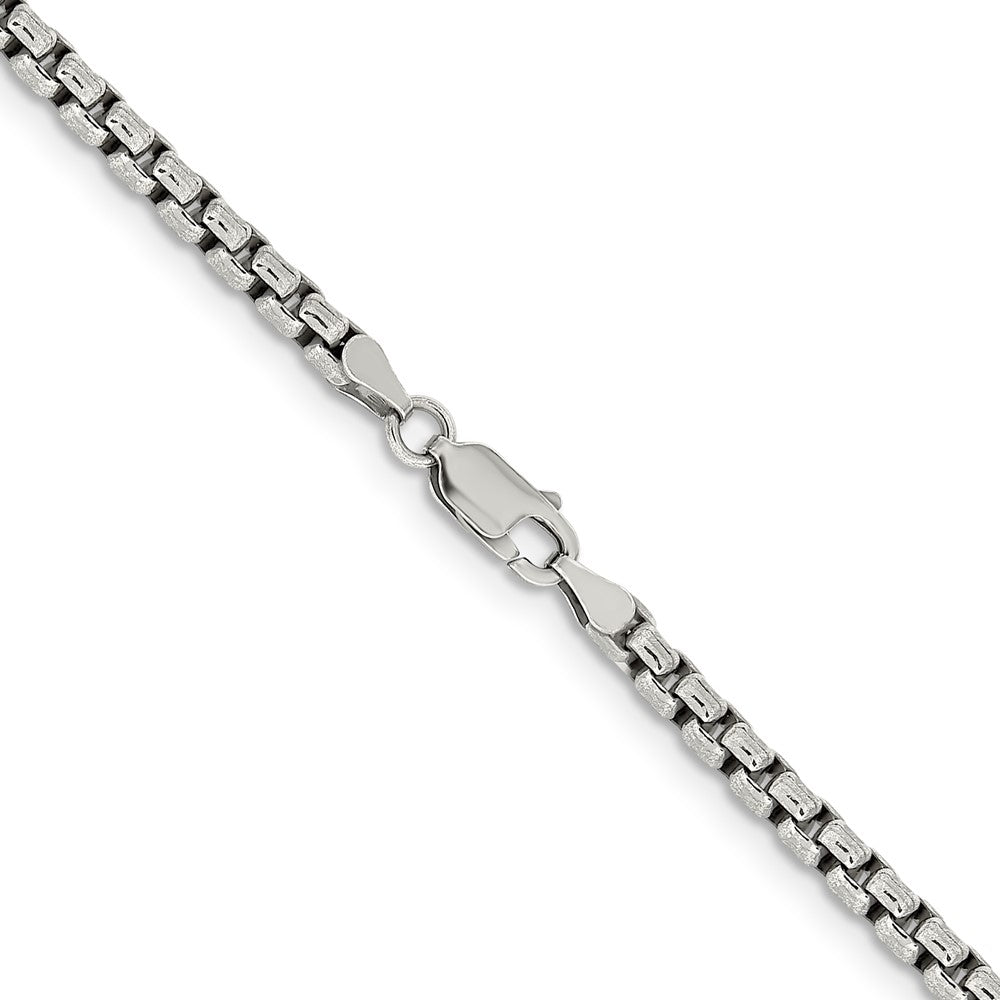 Exclusive Antiqued Sterling Silver 3.6mm Box Chain - Stylish & Affordable