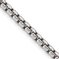Buy Stylish Antiqued Sterling Silver 3.6mm Round Box Chain - Affordable Elegance-5