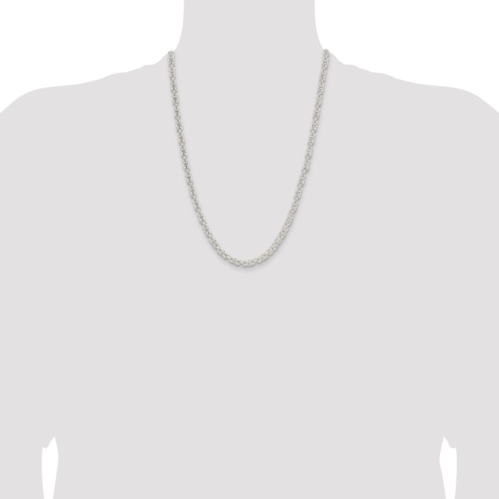 Buy Stylish 4.75mm Sterling Silver Byzantine Chain - Luxury Quality Jewelry