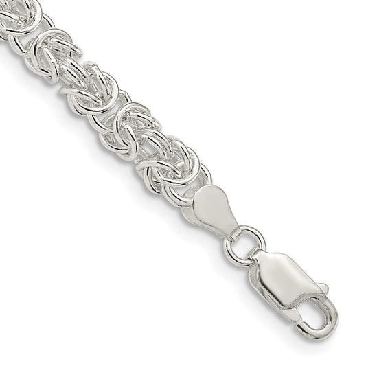 Buy Stylish Sterling Silver 4.75mm Byzantine Chain - High-Quality Jewelry Value