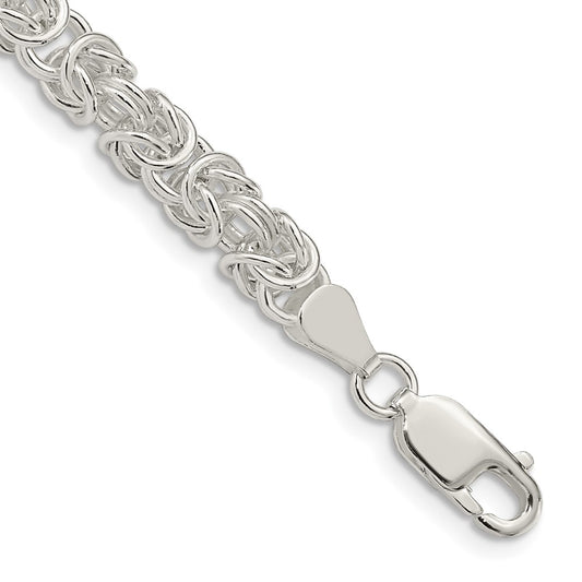 Buy Stylish Sterling Silver 5.5mm Byzantine Chain - High-Quality Jewelry Value