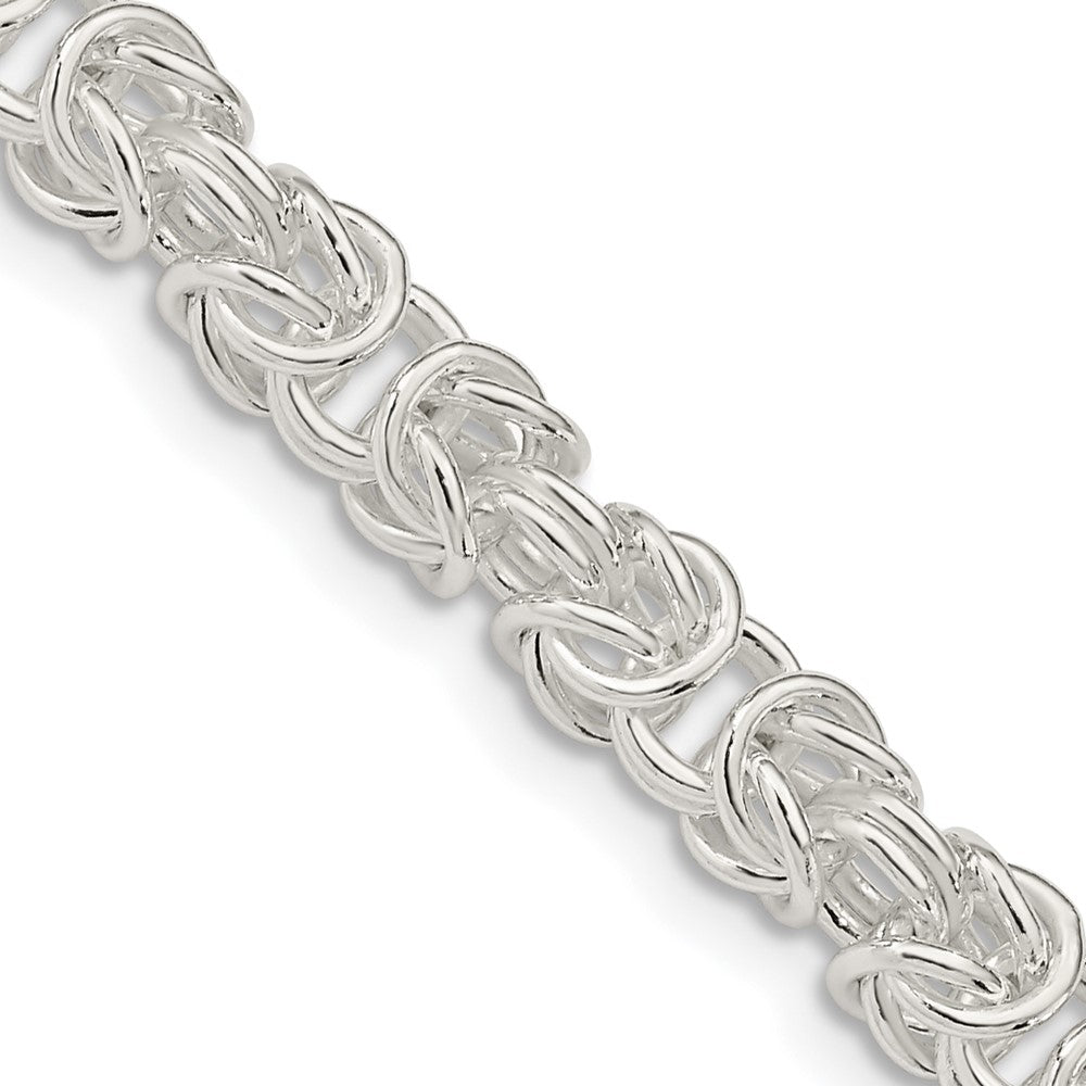 Buy Stylish 5.5mm Rounded Byzantine Chain in Sterling Silver - Affordable Luxury