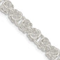 Exclusive 5.5mm Rounded Byzantine Chain in Sterling Silver - Stylish Value!-3