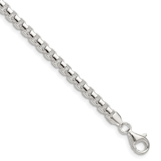 Buy Stylish 4mm Round Box Chain in Sterling Silver - High-Quality Jewelry Value