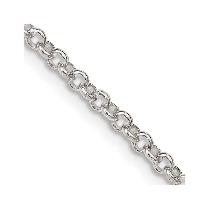 High-Quality 2.8mm Sterling Silver Rolo Chain | Stylish & Affordable Price!-1