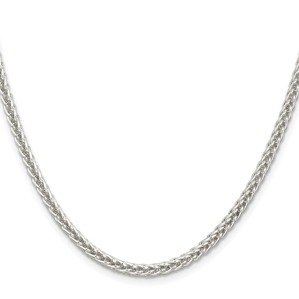 Buy Stylish 3mm Square Spiga Chain in High-Quality Sterling Silver