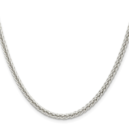 Buy Stylish 3mm Square Spiga Chain in High-Quality Sterling Silver
