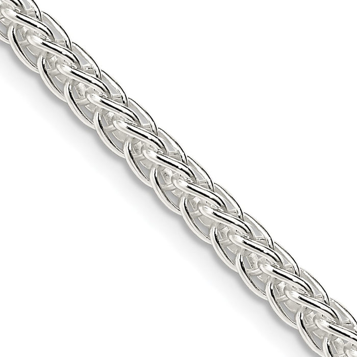Buy Stylish 3mm Square Spiga Chain in High-Quality Sterling Silver-1