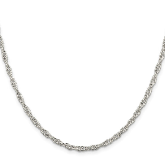 High-Quality 2.75mm Sterling Silver Loose Rope Chain - Stylish Value Deal!