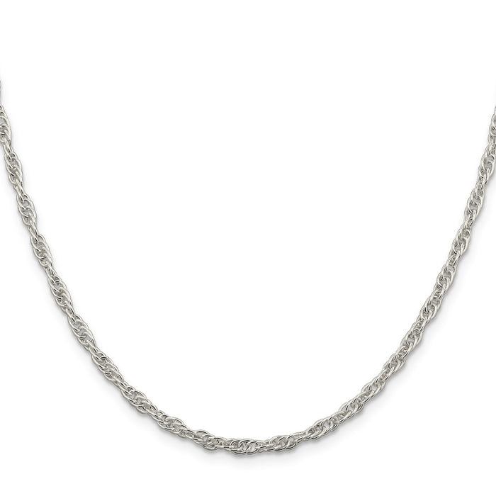 High-Quality 2.75mm Sterling Silver Loose Rope Chain - Stylish Value Deal!-2