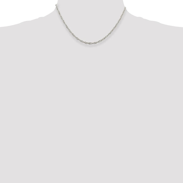 High-Quality 2.75mm Sterling Silver Loose Rope Chain - Stylish Value Deal!-4