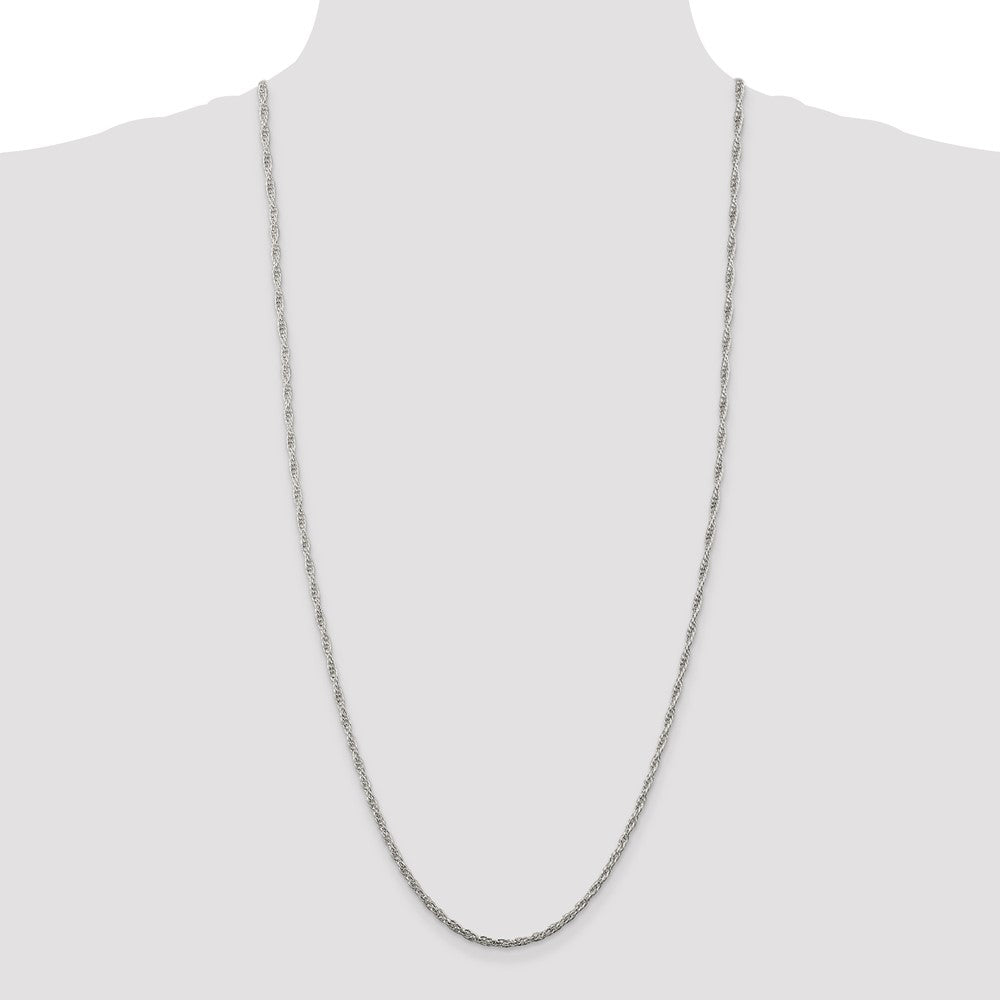 High-Quality 2.5mm Sterling Silver Rope Chain - Stylish and Affordable Option