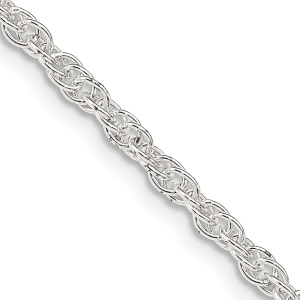 2.5mm Sterling Silver Loose Rope Chain