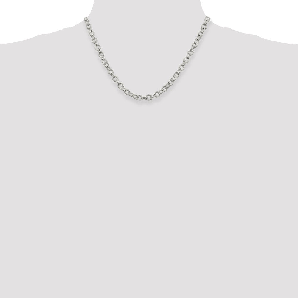 Buy Stylish 6.25mm Sterling Silver Rolo Chain - High-Quality Elegant Design