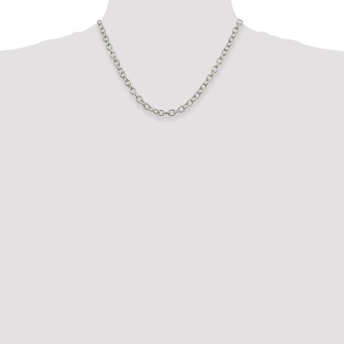 Buy Stylish 6.25mm Sterling Silver Rolo Chain - High-Quality Elegant Design-4