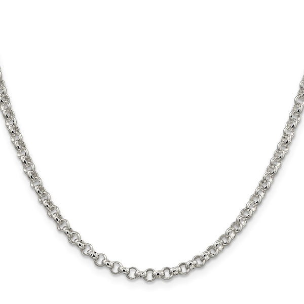 4mm Sterling Silver Rolo Chain - Style GR1-1033533