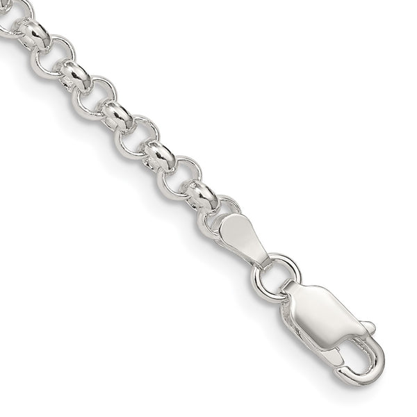 4mm Sterling Silver Rolo Chain - Style GR1-1030392