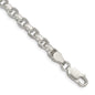 High-Quality 4mm Diamond-Cut Rolo Chain in Sterling Silver - Stylish & Affordable!-1