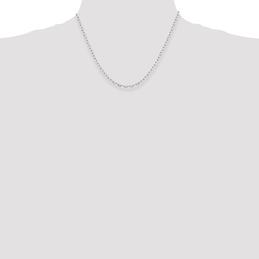 Exclusive 2.75mm Sterling Silver Elongated Open Link Necklace Chain - Stylish Value