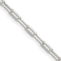 Buy Stylish 2.75mm Sterling Silver Elongated Open Link Necklace Chain-5
