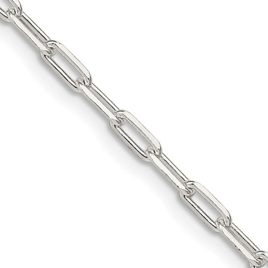Buy Exclusive Sterling Silver 2.75mm Elongated Open Link Necklace Chain