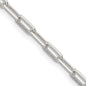 High-Quality Sterling Silver 3.25mm Elongated Link Necklace - Stylish Value!-3