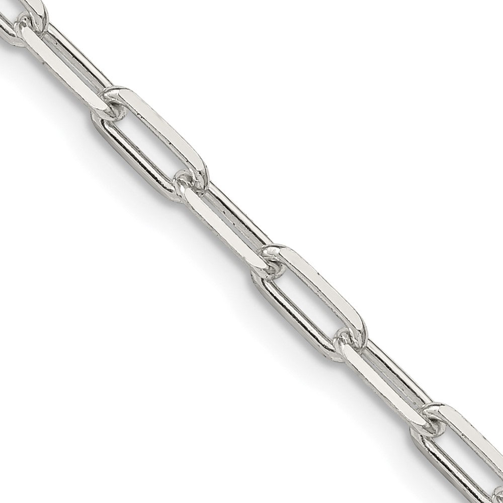 Buy Stylish Sterling Silver 3.25mm Elongated Open Link Necklace Chain