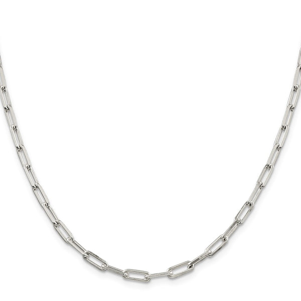 4.25mm Sterling Silver Elongated Open Link Necklace Chain - Style GR1-1031792