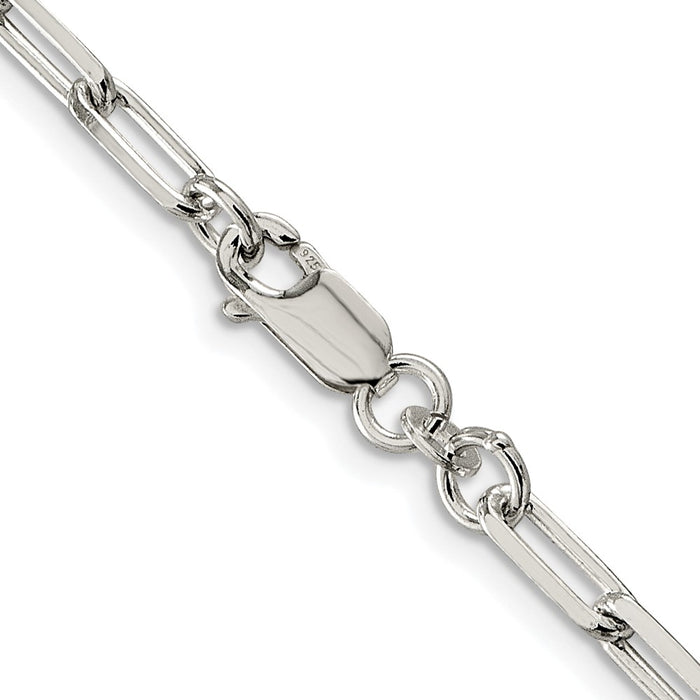 Buy Stylish Rhodium-Plated Sterling Silver 4.25mm Link Chain - Luxury Value-3