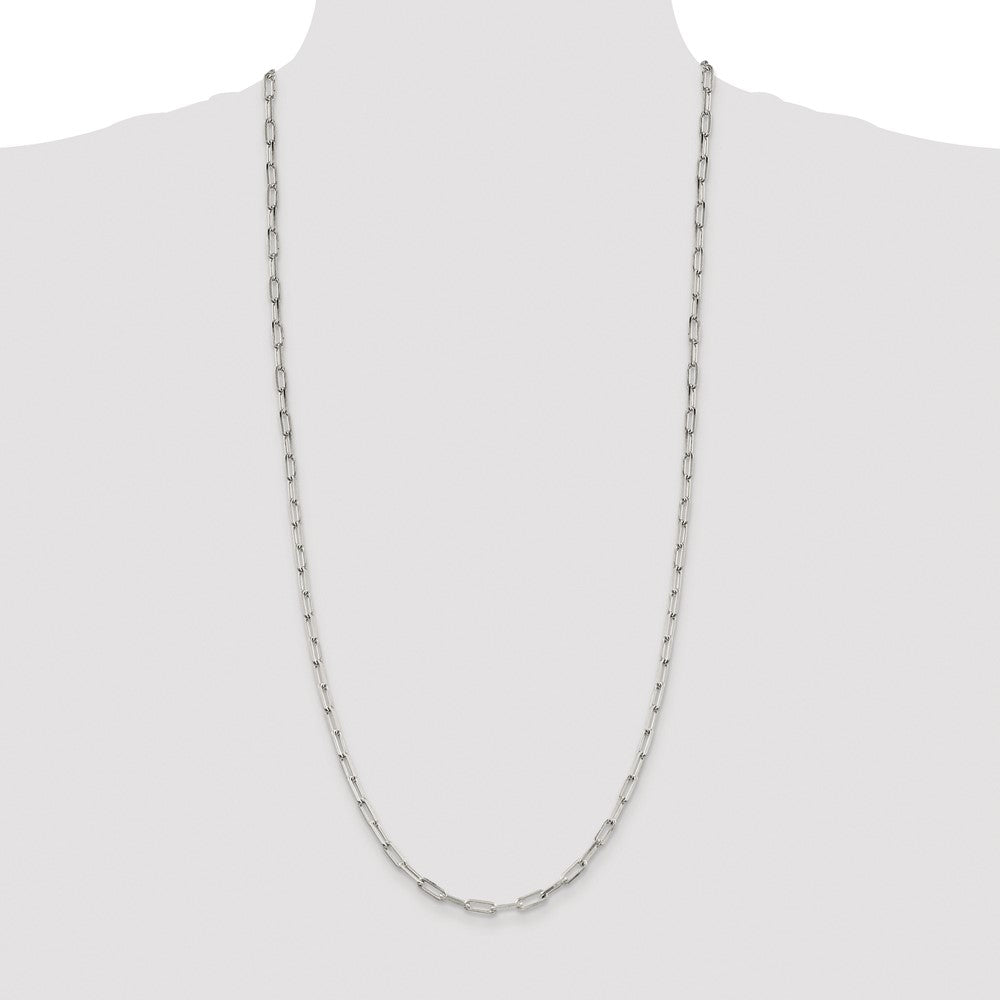 Buy Stylish Rhodium-Plated Sterling Silver 4.25mm Link Chain - Luxury Value