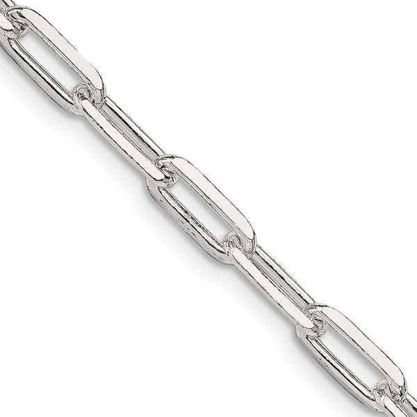 4.25mm Sterling Silver Elongated Open Link Necklace Chain - Style GR1-1031792