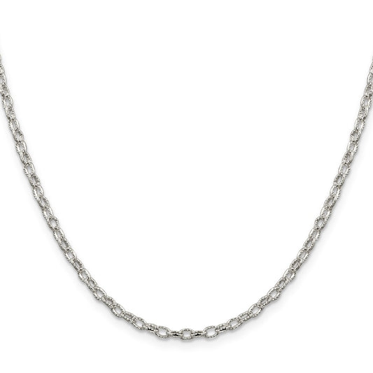 Buy Stylish 3mm Sterling Silver Decorative Rolo Chain | High-Quality Value