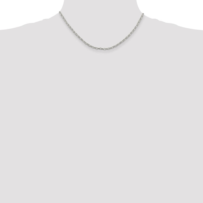 Buy Stylish 3mm Sterling Silver Decorative Rolo Chain | High-Quality Value-4