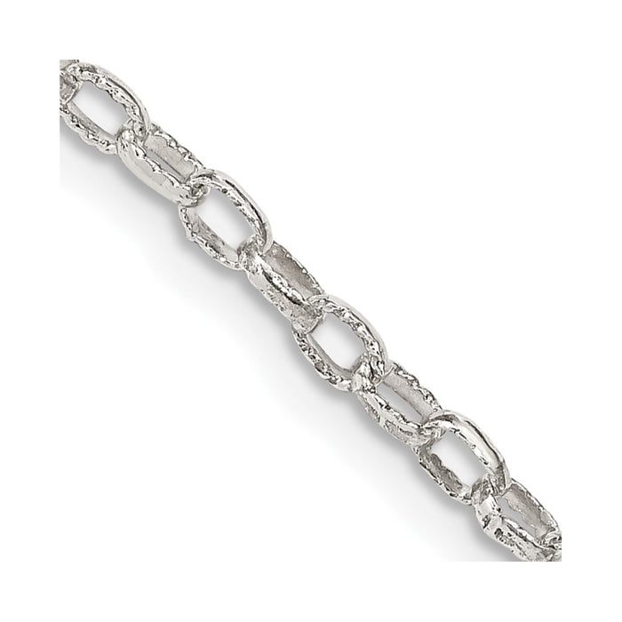 Buy Stylish 3mm Sterling Silver Decorative Rolo Chain | High-Quality Value-1