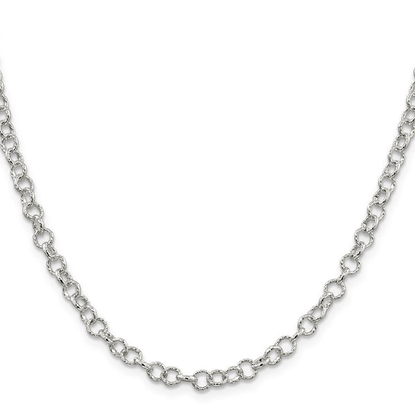 4.55mm Sterling Silver Rolo Chain