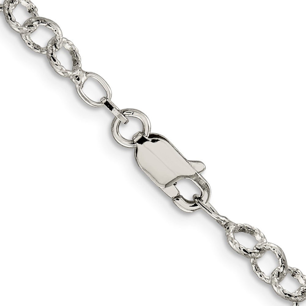 High-Quality Sterling Silver 4.55mm Rolo Chain - Stylish and Affordable Elegance